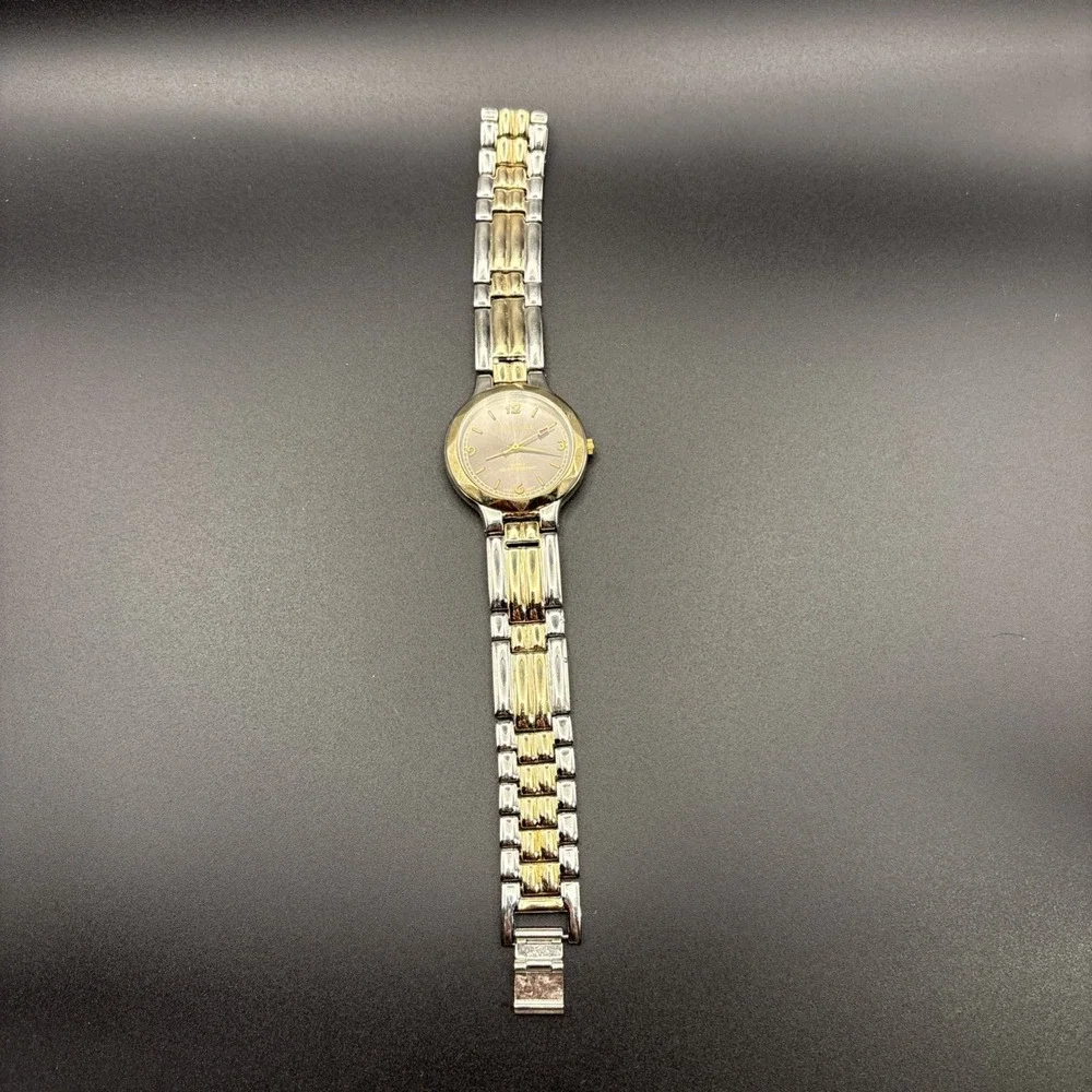 Calvin Hill Womens Two Tone Silver Gold Quartz Watch Grey Dial - Needs Battery